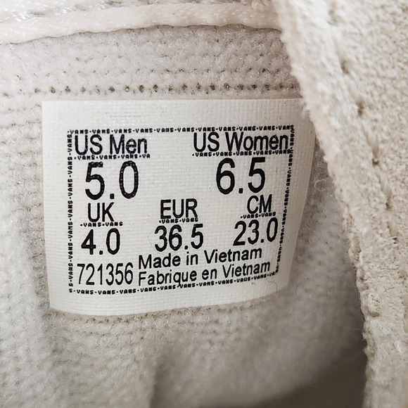 Vans Sk8hi Tepered Stackform Women Size 6.5 Beige Paisley Bloom Platform Sneaker - Picture 11 of 11